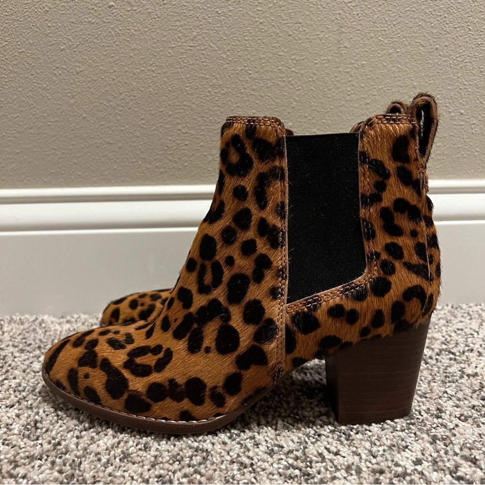 Madewell The Regan boot leopard calf hair women’s size 6